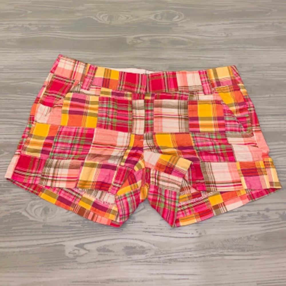 {J. Crew} Plaid Shorts Sz 6